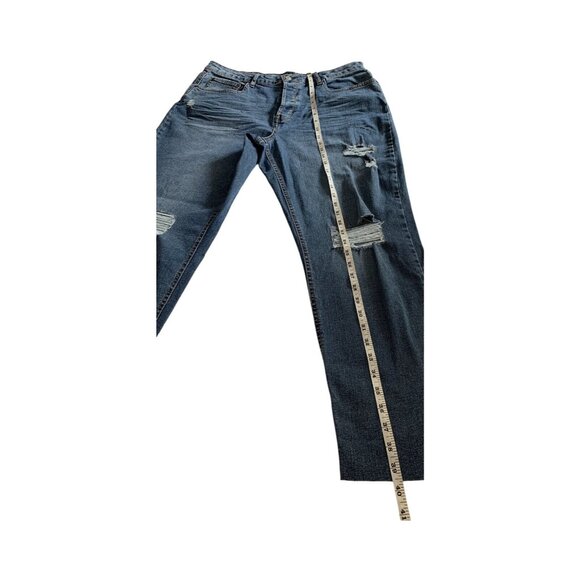 No Boundaries Womens Mid-Rise Distressed Denim Jeans Size 17 - Picture 8 of 11